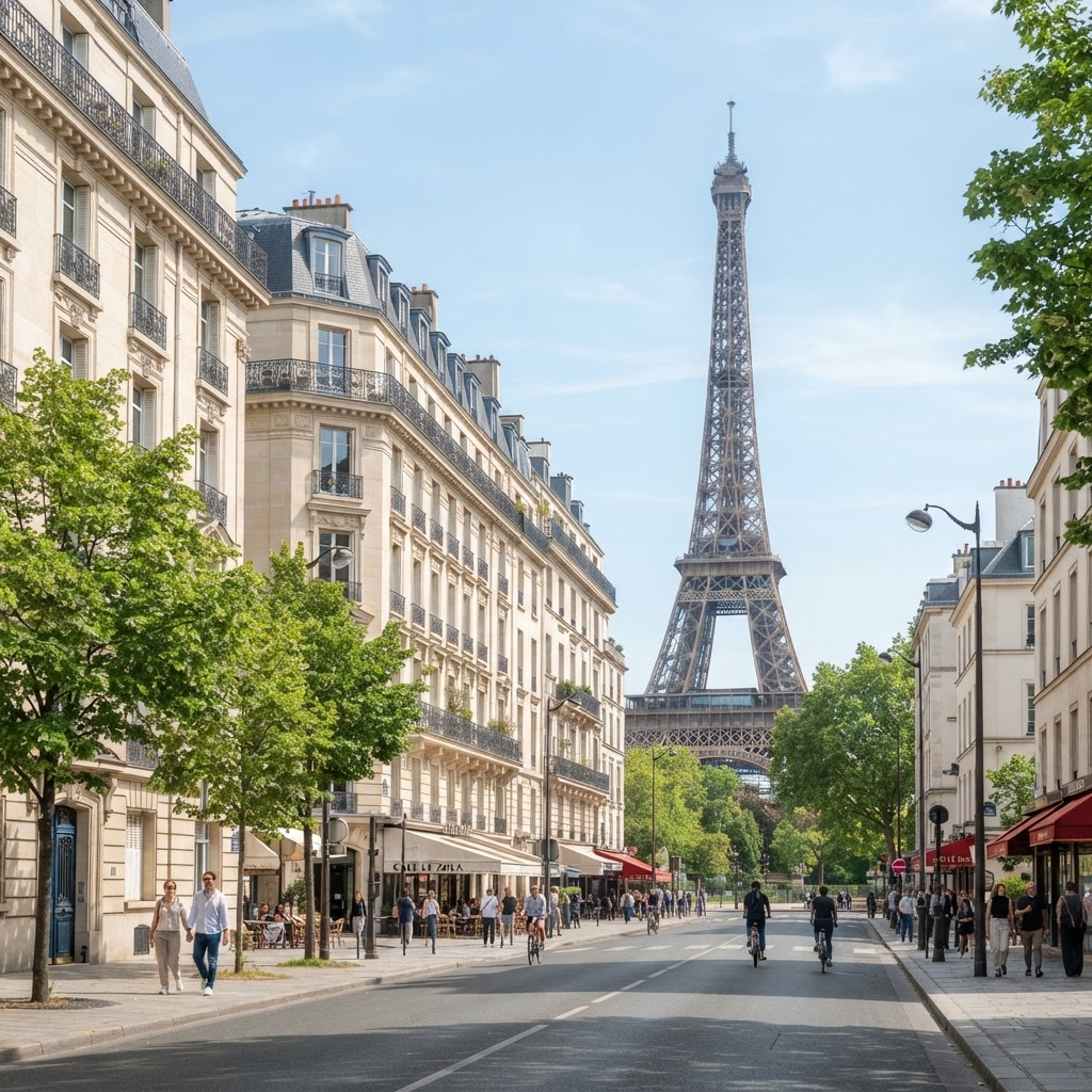 Iconic scenery from France
