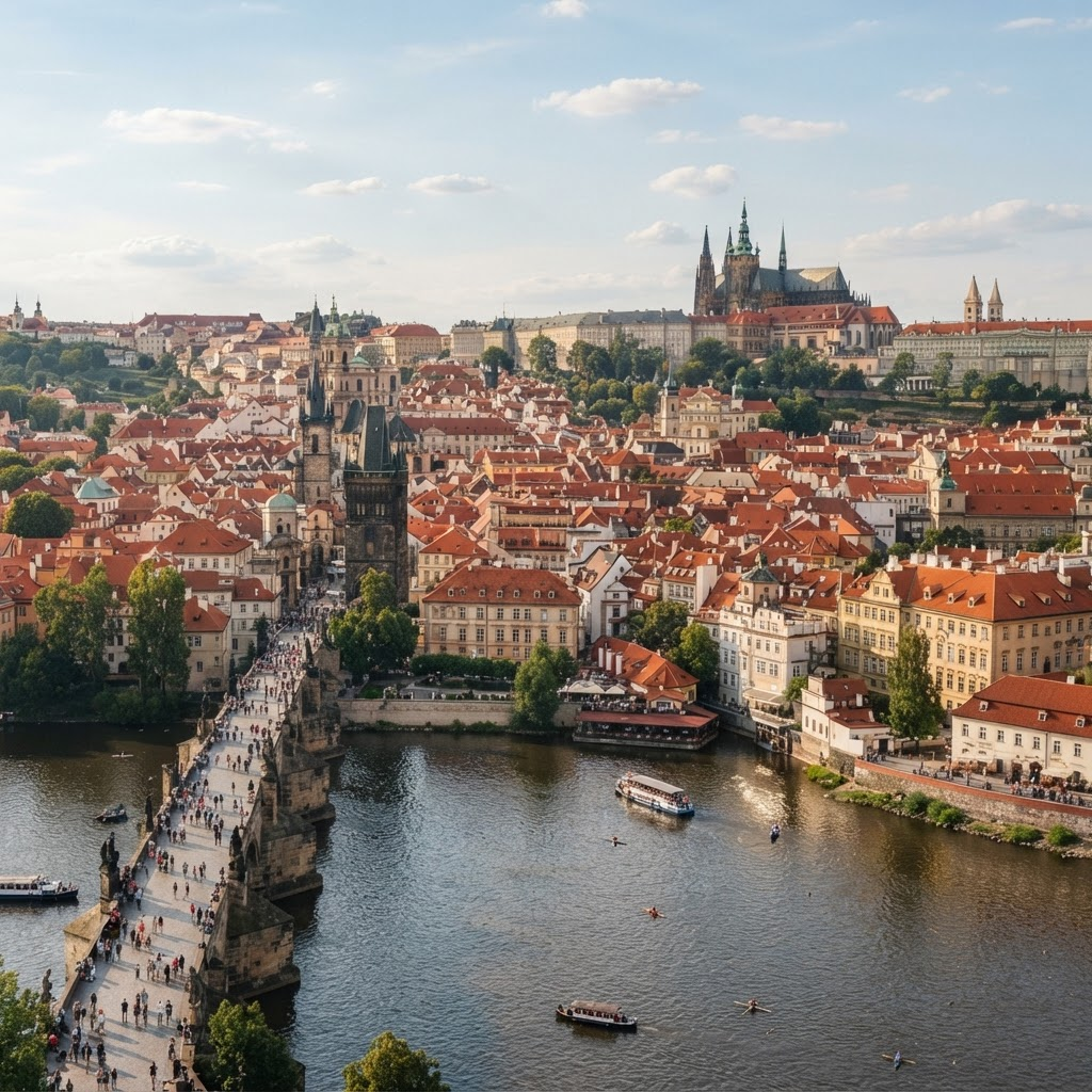 Iconic scenery from Schengen Europe